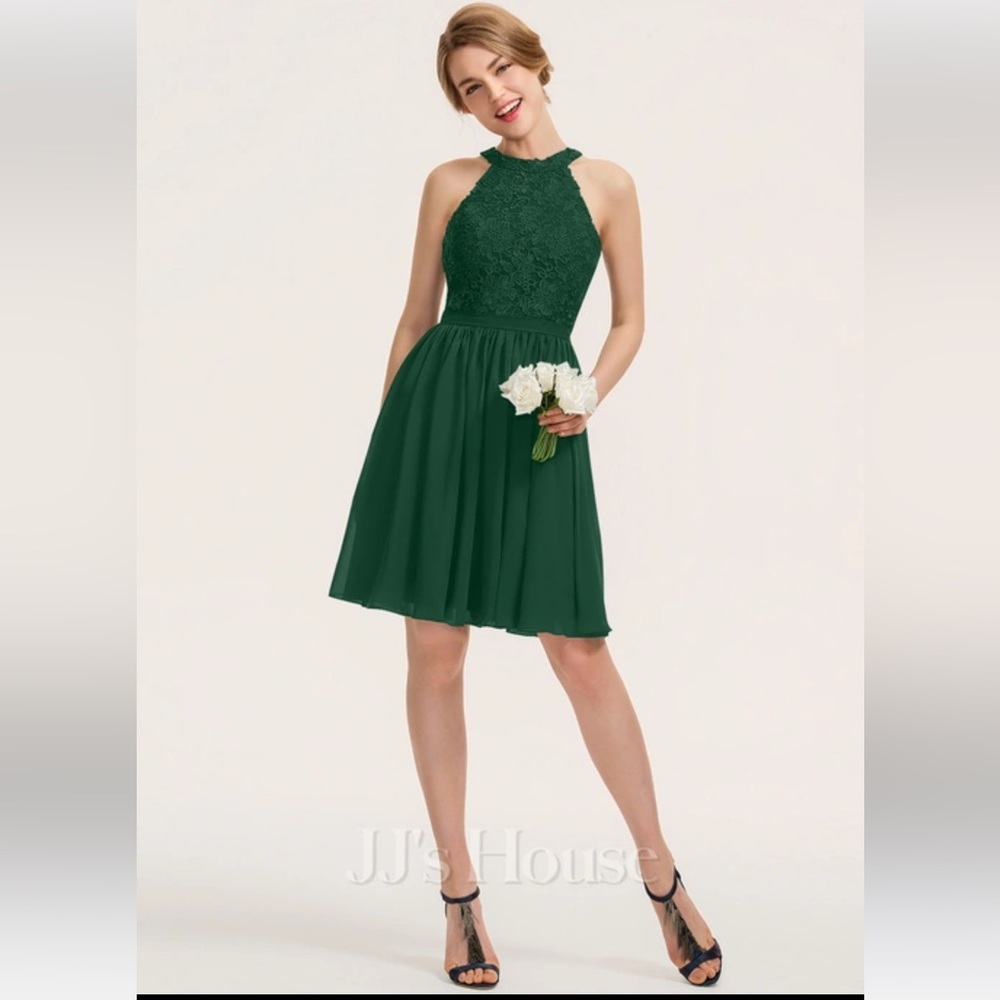 JJ’s House Hunter Green Bridesmaid Dress